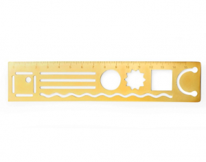 3 In 1 Metal Ruler