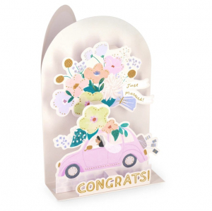Pop-Up Card - Wedding Car