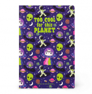 Lined Notebook - Medium - Space