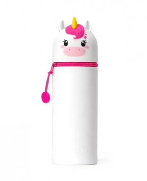Kawaii  2-In-1 Soft Silicone Pencil Case - Unicorn