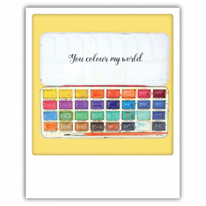 Greeting Card - you colour my world