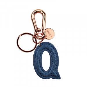 My Initial  - Key Ring - Q - Blue
