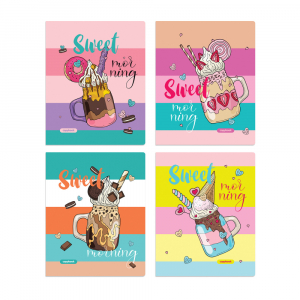 Тетрадь 40 л., А5, линия, скрепка, BG 