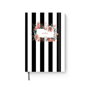 Նոթատետր Stripes with flolwers