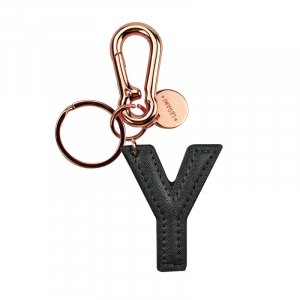 My Initial  - Key Ring - Y - Black
