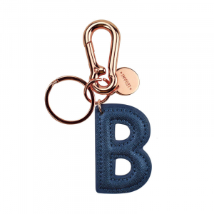My Initial  - Key Ring - B - Blue