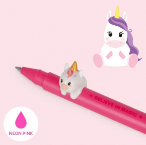 Gel Pen With Animal Decoration - Lovely Friends - Unicorn