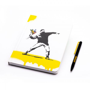Հավաքածու․ Գրիչ և նոթատետր․ Banksy (Notebook + Grafeex) - Yellow