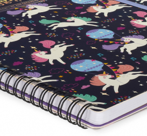 Lined Spiral-Bound Notebook - Spiral Notebook - Maxi - Unicorn