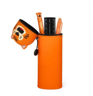 2-in-1 Soft Silicone Pencil Case - Kawaii-Tiger