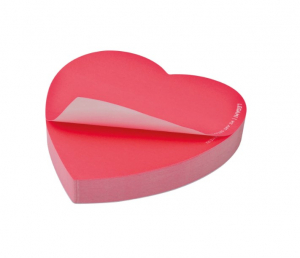 Adhesive Notepad - Lovely Notes - Heart