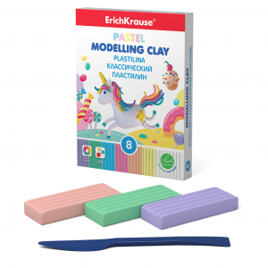 Modeling clay 6+2 colour