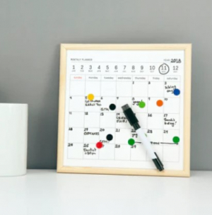 Mini White Board Calendar