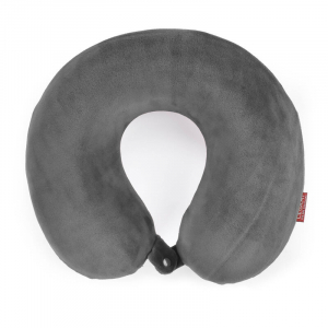 Memory Foam Travel Pillow - Grey