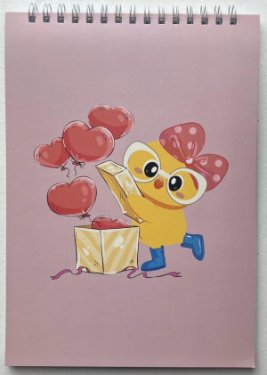 Նոթատետր վարդագույն PUPSIK