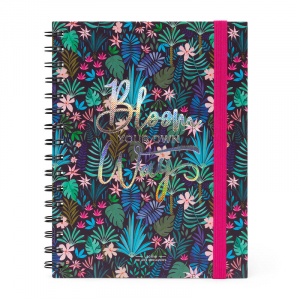 Spiral Notebook - Large Lined - Flora