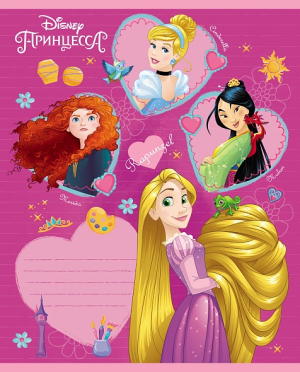 Copybook 12 pages lined - Принцессы