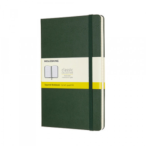 Large Squared Hardcover Notebook: Myrtle Green