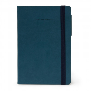 Notebook - Medium Plain Petrol Blue