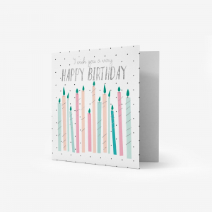 Բացիկ - Small Greeting Card  -  Candles - Candles
