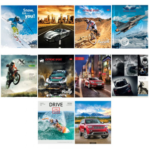 Copybook 96 pages squared - Микс. Men's collection