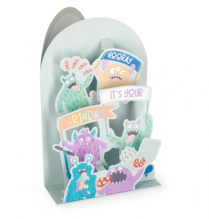 Greeting Card - Happy Birthday-Monster