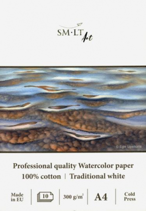 Watercolor pad Glued A4