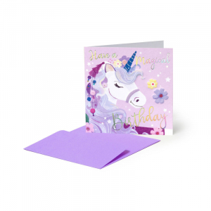 Small Greeting Card - Unicorn