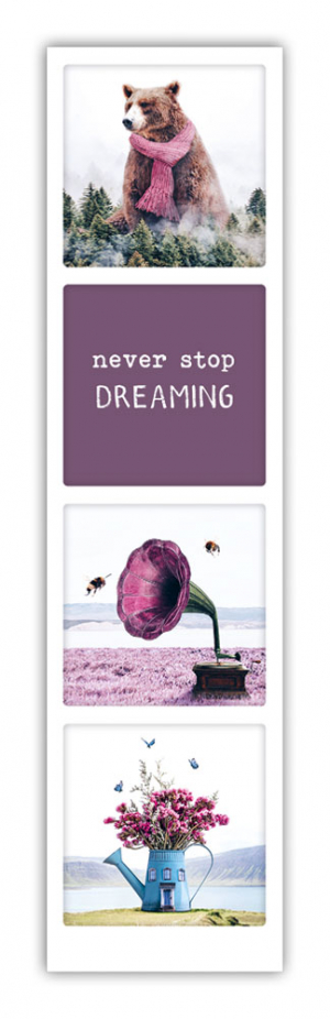 Bookmark - never stop dreaming