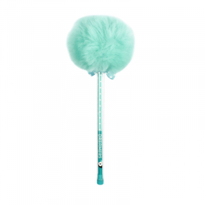 Ballpoint Pen With Pompom Pompom Light Blue -