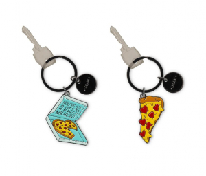 Enamel Key Ring - What A Key Ring! - Pizza