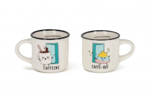 Set of 2 Coffee Cups - Poo - Espresso For Two