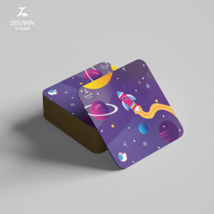 Բաժակի տակդիր. Տիեզերք