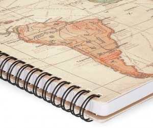 Lined Spiral-Bound Notebook - Spiral Notebook - Large - Travel