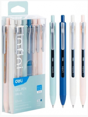 Գրիչ գել ավտ Deli Linfini 0.5 կապույտ EG86-BL