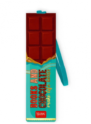Illustrated Bookmark with Elastic Band - Chocolate - Bookmark