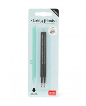 2 Refills Gel Pen L. Friends - Lovely Friends Refill Set - Black