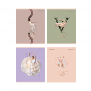 Тетрадь 96 л, А5, линия, скрепка BG 