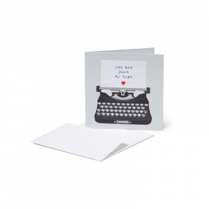 Բացիկ - Small Greeting Card - Just My Type - Typewriter