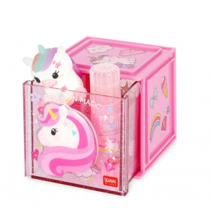 Stackable Desk Storage Box - Cutie Cube - Unicorn