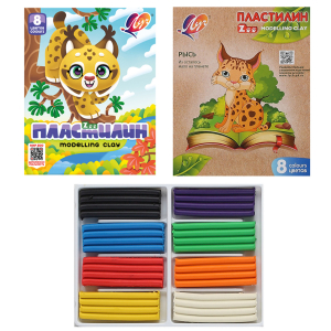 Պլաստիլին Луч ZOO 8 գույն