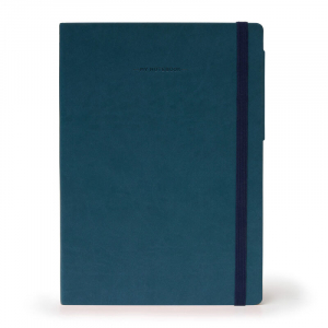 My Notebook - Large Plain Petrol Blue