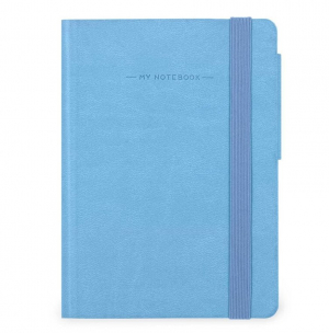 My Notebook - Plain - Small - Retro Blue