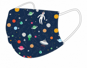 What A Mask! - Reusable Face Mask - Kid Size - Space