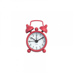 Mini Tick Tock Alarm Clock - Red