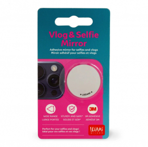 Adhesive Mirror for Selfies and Vlogs