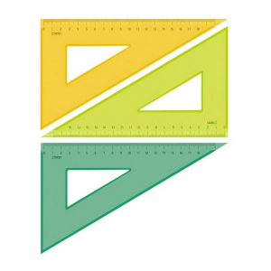 Ruler triangular 18sm