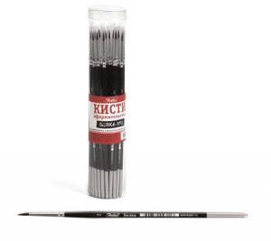 Кисть Белка Круглая №2 с защит.пластик.колпачком в пласт.тубе