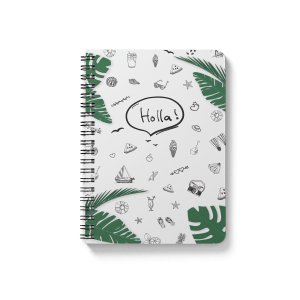 Spiral Palm Pattern notebook