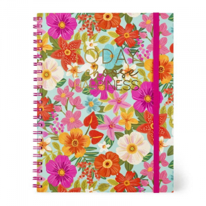 Spiral Notebook - Large Spiral Notebook - Flowers